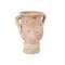 17" Pink Ceramic Antique Style Distressed Decorative Vase